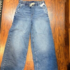 Casual Blue Wide-Leg Jeans